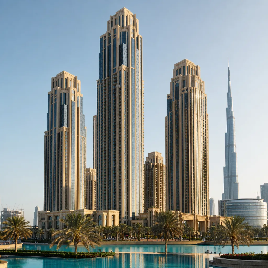 Современные жилые башни Sobha Realty в Дубае