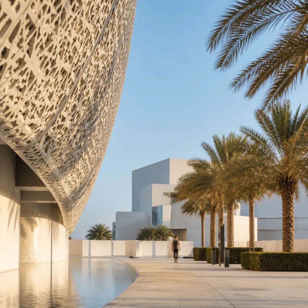 Современная жилая архитектура на Saadiyat Island в Абу-Даби