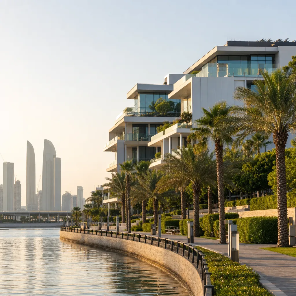 Современные жилые резиденции Aldar на острове Yas Island в Абу-Даби