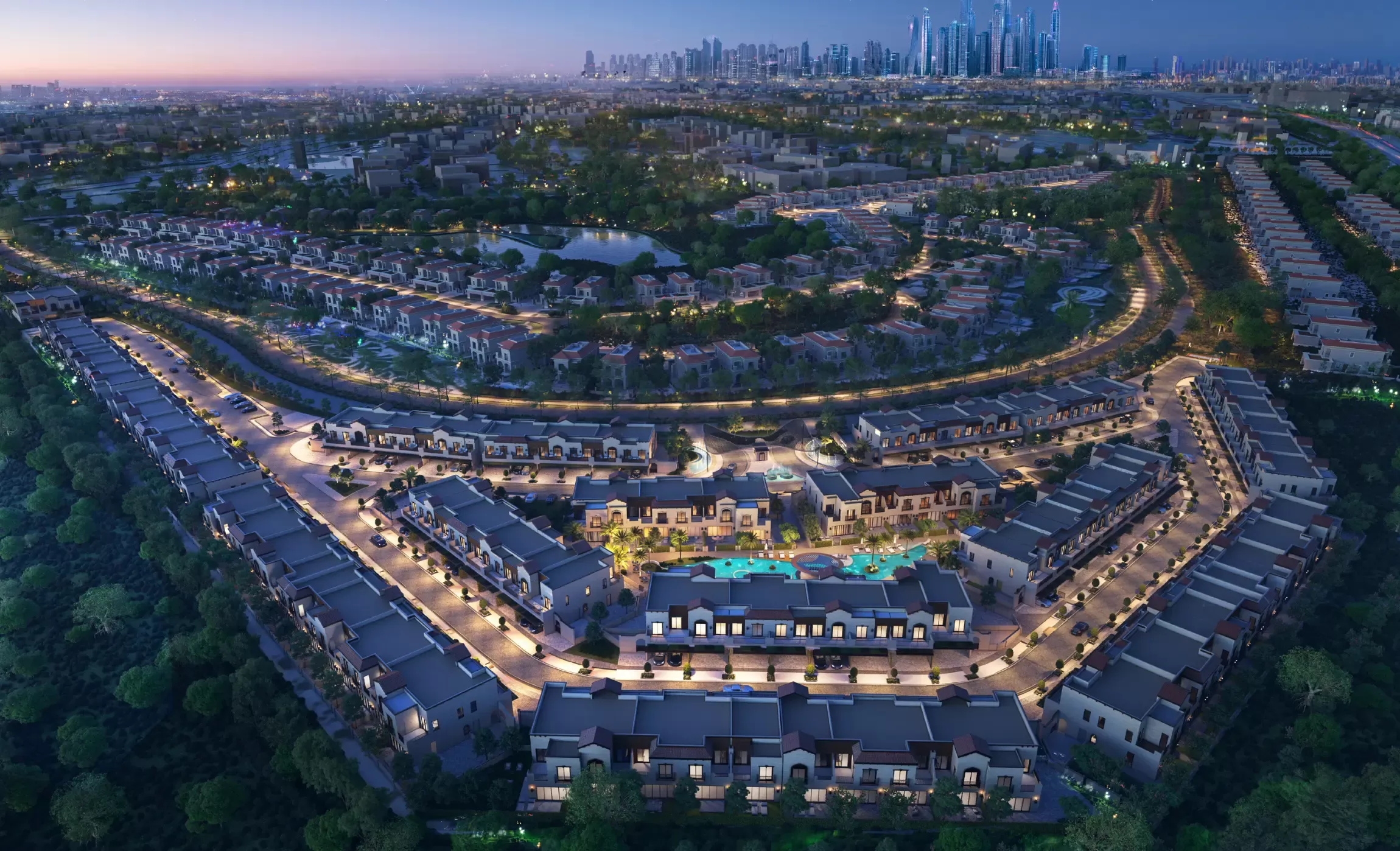 Таунхаусы Jasmine Lane By Elie Saab at Jumeirah Golf Estate фото 5