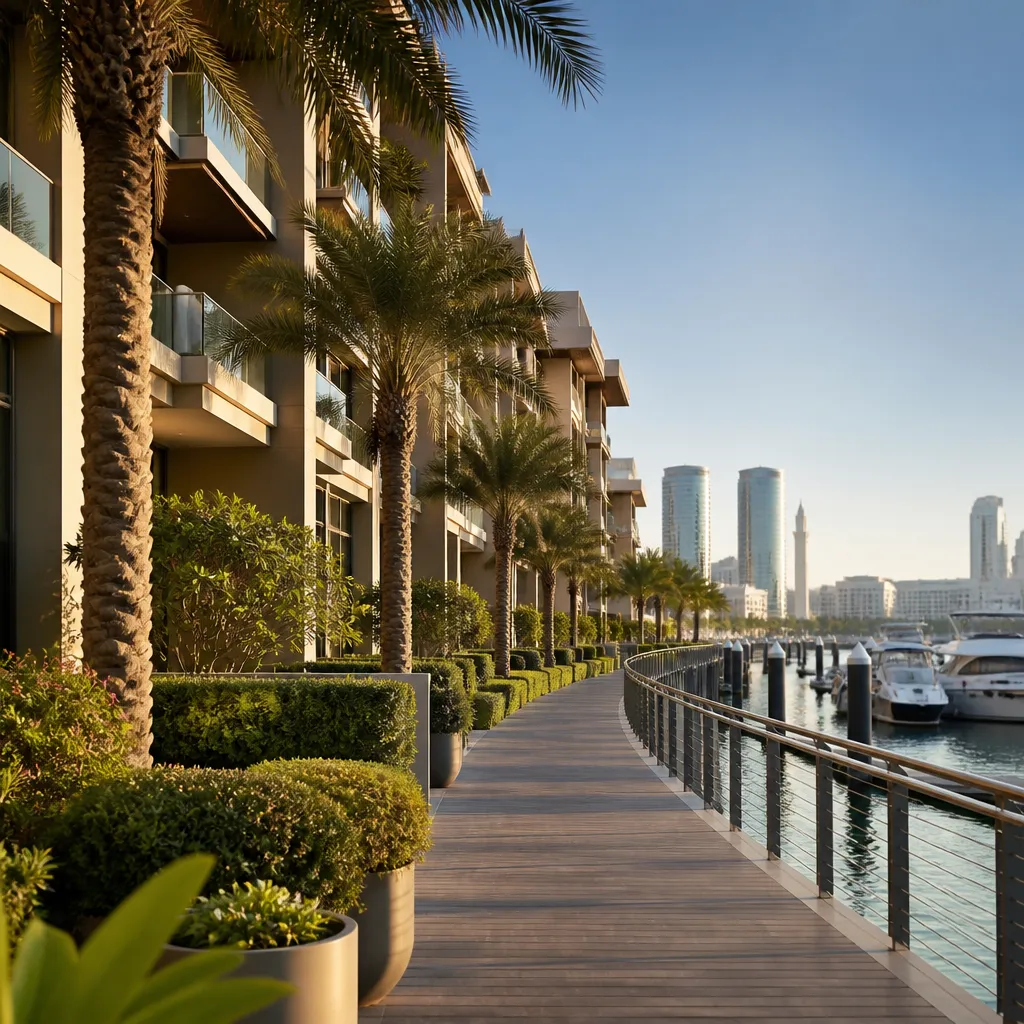 Dubai Creek Gardens у Dubai Creek в районе Al Jaddaf в Дубае