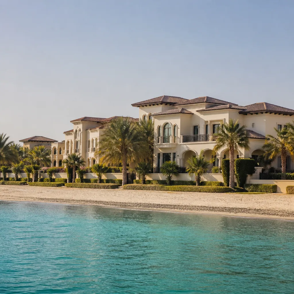 Современные виллы на побережье Saadiyat Island в Абу-Даби