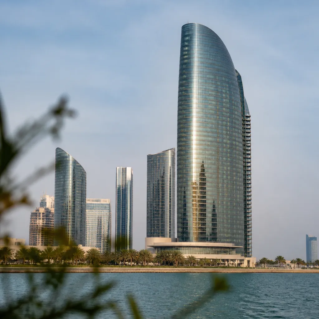 Современные жилые башни на Al Reem Island в Абу-Даби