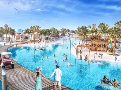 Таунхаусы Santorini Damac Lagoons фото 1