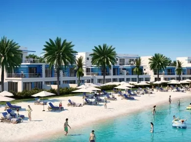 Таунхаусы Santorini Damac Lagoons фото 3